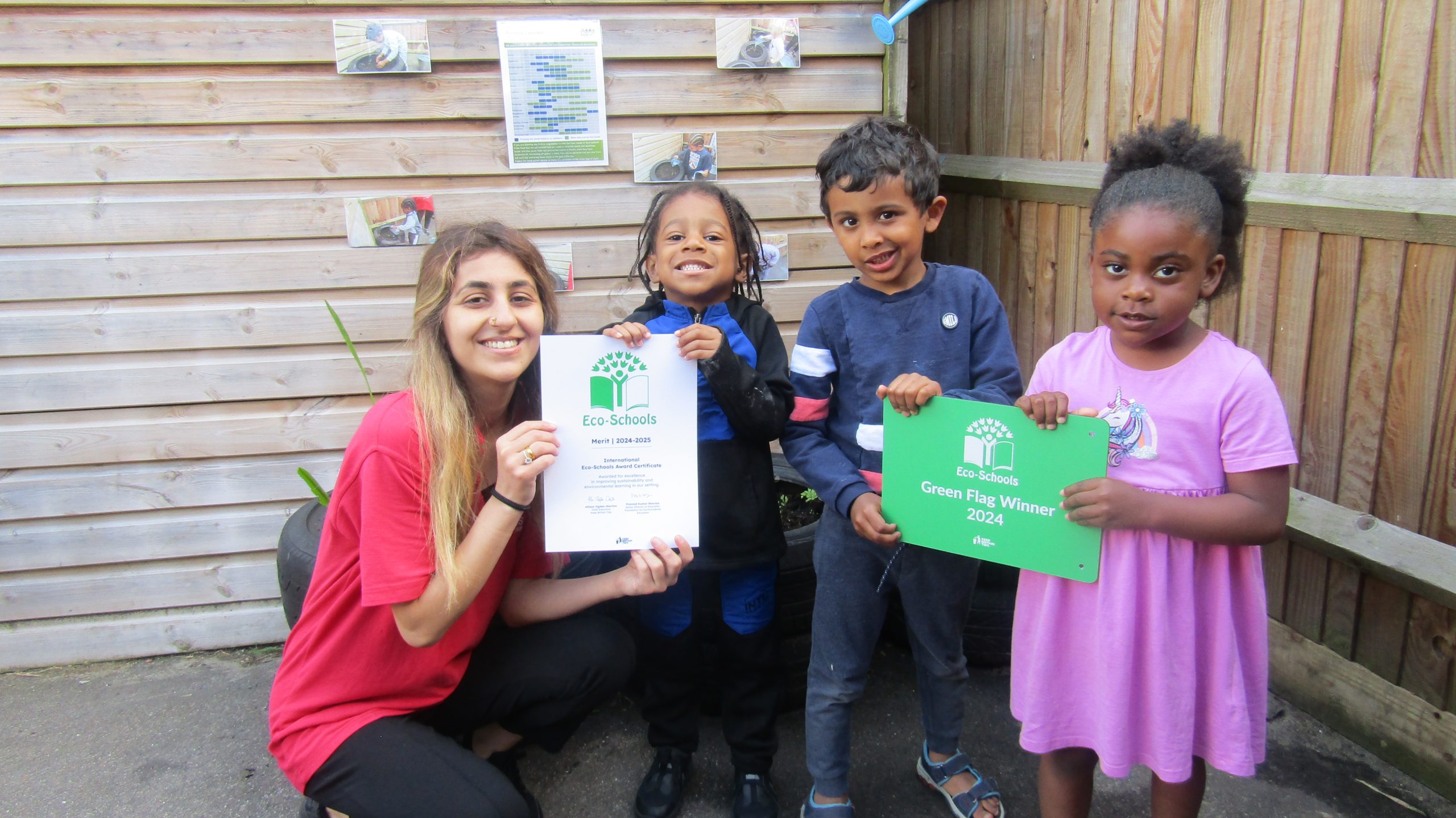 Kids Inc Day Nursery Enfield win Eco-Schools Green Flag Award